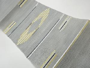 リサイクル　絽綴れ変わり織横段模様織出し名古屋帯